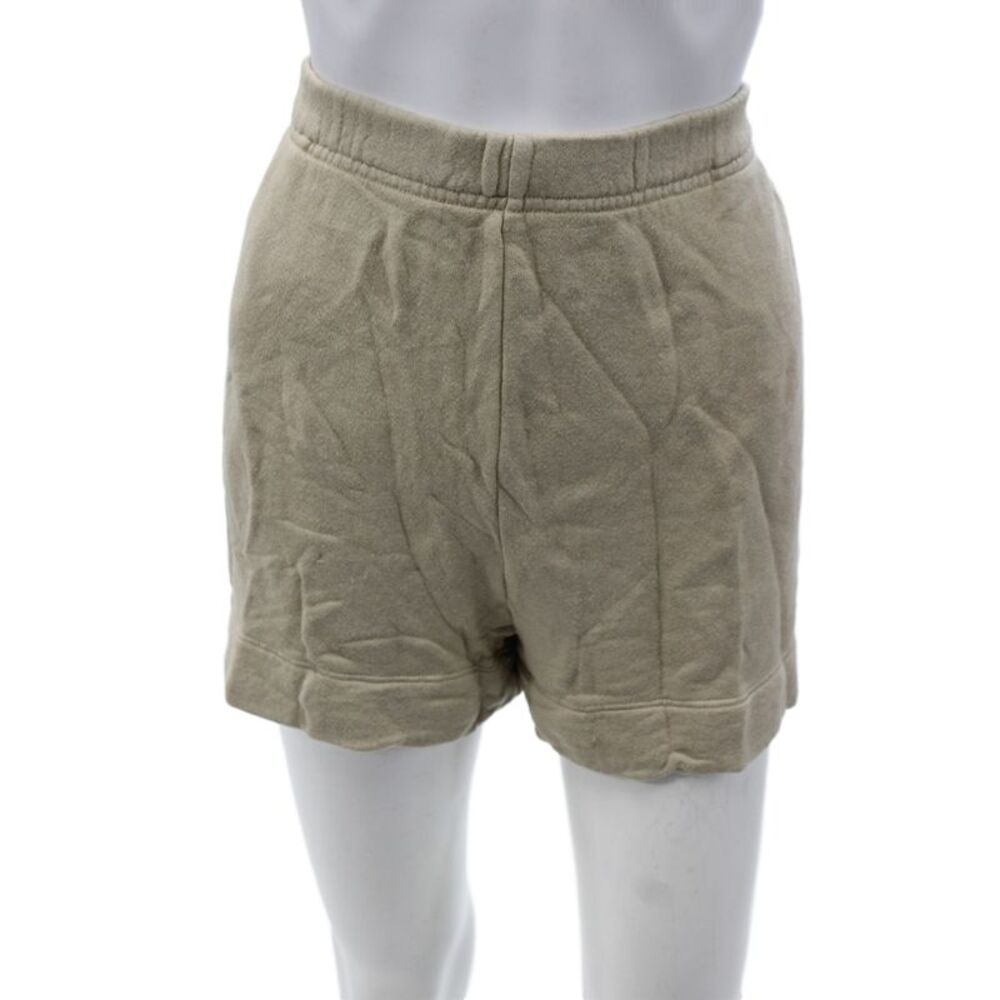 Spiritual Gangster Women Beige Sweat Shorts Athleisure Pull On Size L